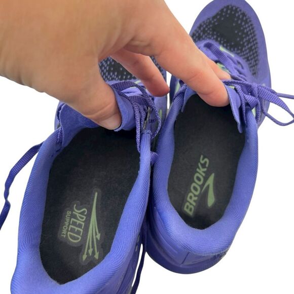Brooks Launch GTS 9 Womens 7.5 B Purple Running Shoes Athletic 1203741B525 - Picture 7 of 15